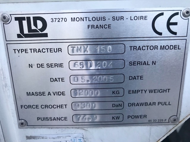 Push Back Tractor TLD TMX-150-12