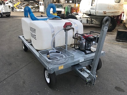Lavatory Water Service Cart STD- LC155/155 Galvanized