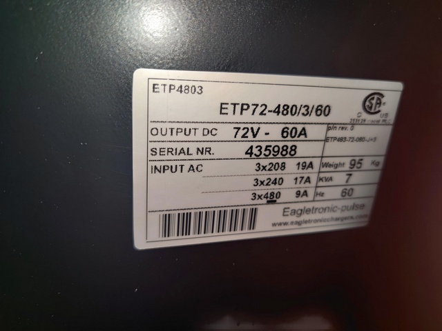 Battery Charger Eagletronic EP 4803- 240 V