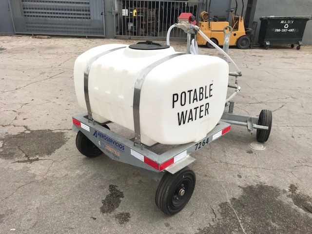 Potable Water Service Cart Aeros PC-155 Galvanized