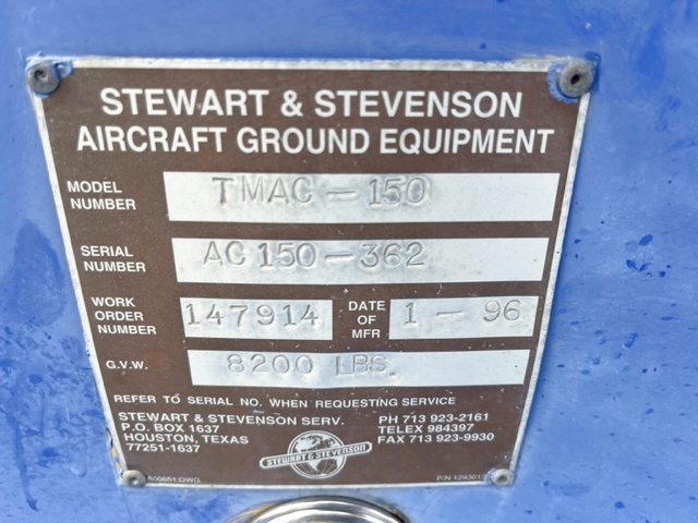 Air Start Unit Stewart & Stevenson TMAC-150