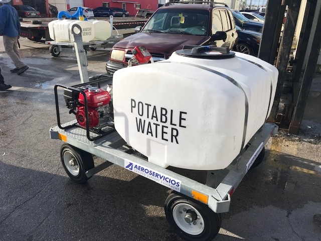 Potable Water Service Cart STD-PC 155 Galvanized