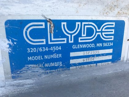 Dollies Clyde 15F2995 Side Load Roller Deck- LD1, LD2 and LD3