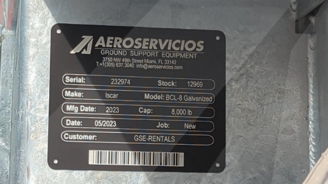 Baggage Carts Closed Iscar BCL-8 Galvanized 2023