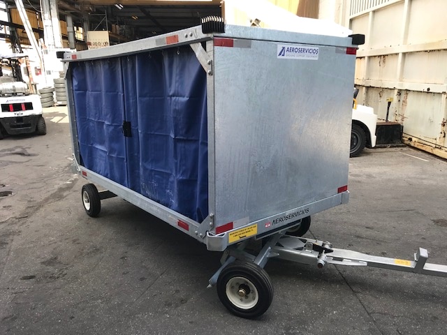 Baggage Carts Closed Iscar BCL-8 Galvanized