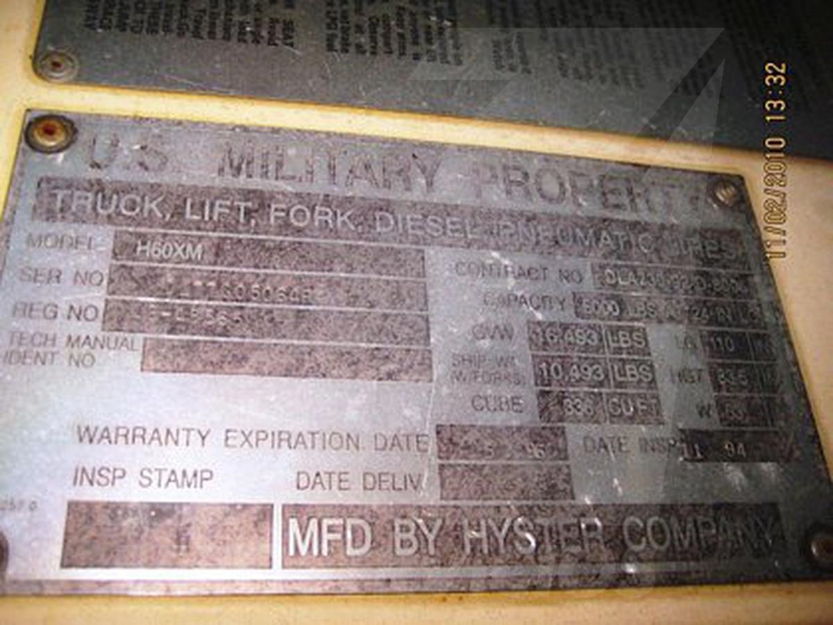 1995 Hyster H60XM