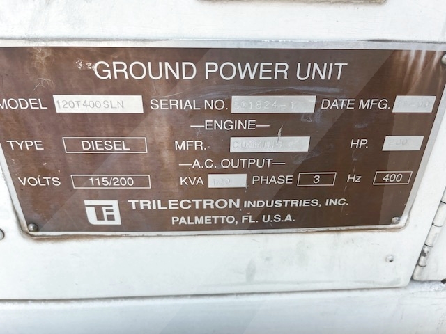 Ground Power Unit Trilectron 120T400SLN - 120 kVA