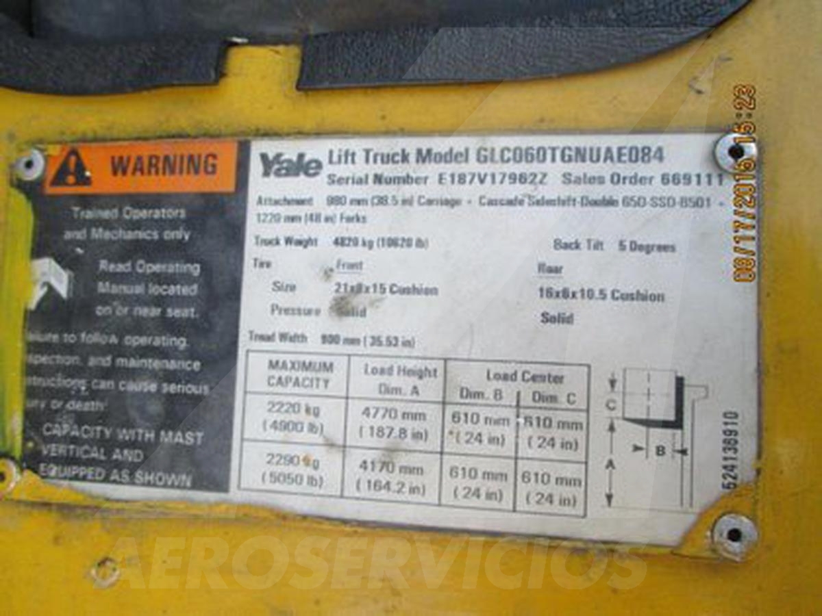 Forklift Yale GLC060
