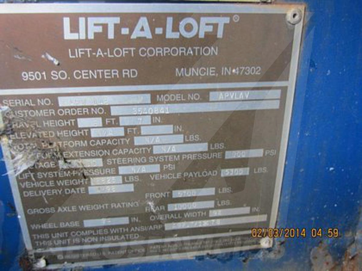 1998 Lift-A-Loft APV- LAV