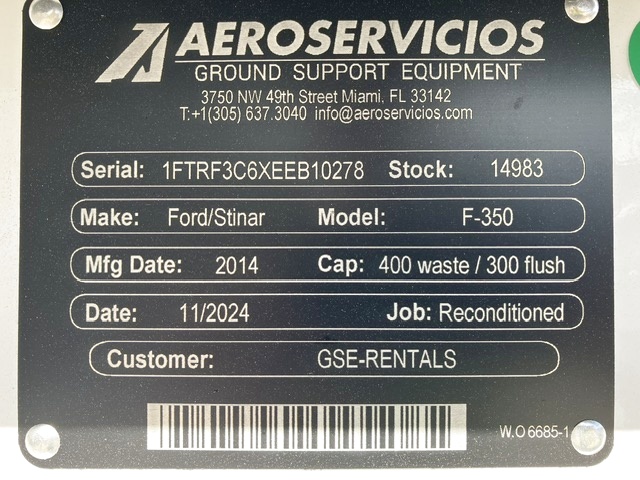 Lavatory Truck Ford/Wollard F-350 with Lift