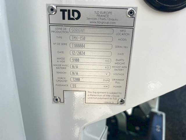 Push Back Tractor TLD TMX-150-9 Tier 4F
