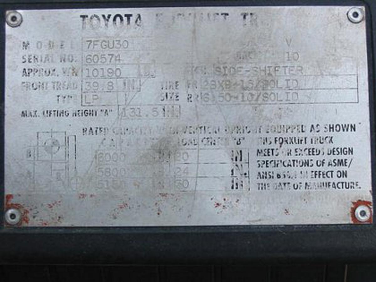 1999 Toyota 7FGUC30