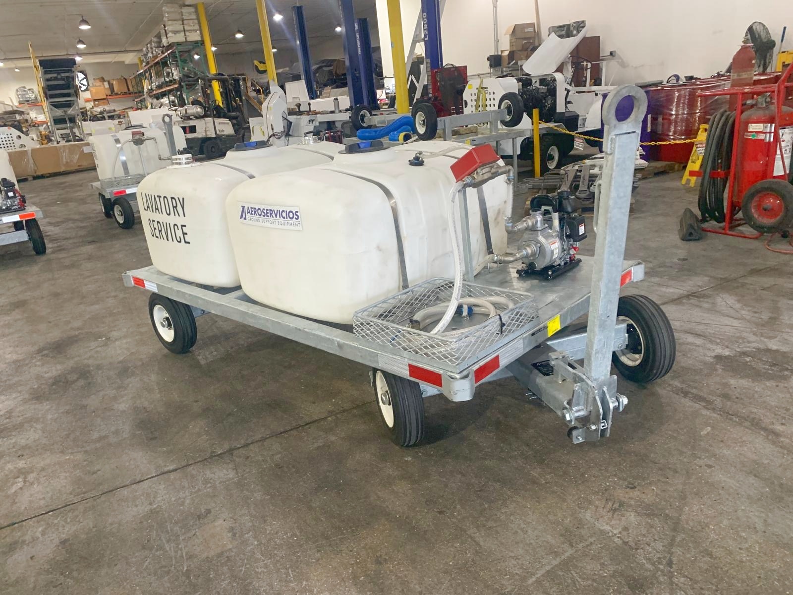 Lavatory Service Cart STD-LC-155-155 Galvanized