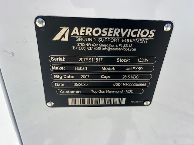 Ground Power Unit Hobart JetEx-5D - 28.5 vdc