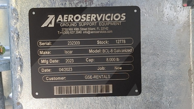 Baggage Carts Closed Iscar BCL-8 Galvanized 2023