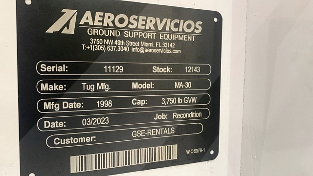 Baggage Tractor Tug MA-30