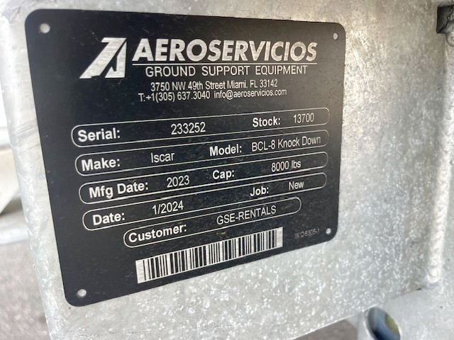 Baggage Carts Closed Iscar BCL-8 Galvanized 2023