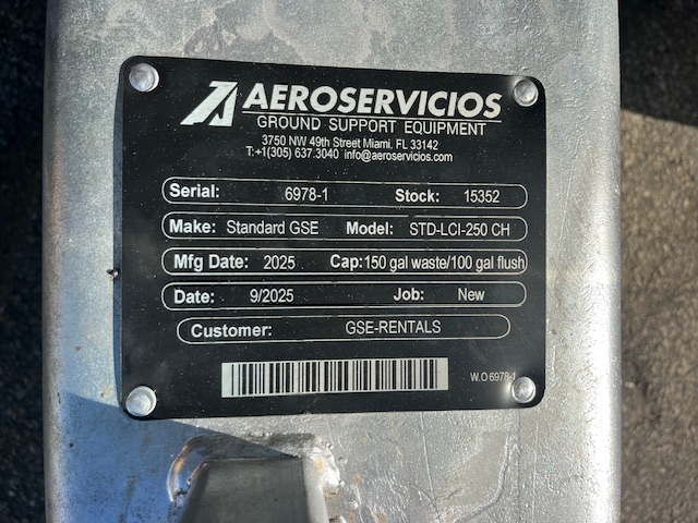 Lavatory Cart Standard GSE STD-LCI-250-CH