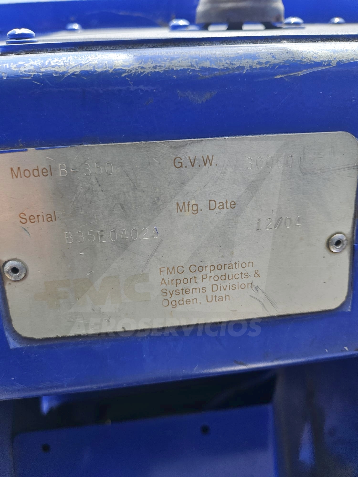 Push Back Tractor FMC B350E