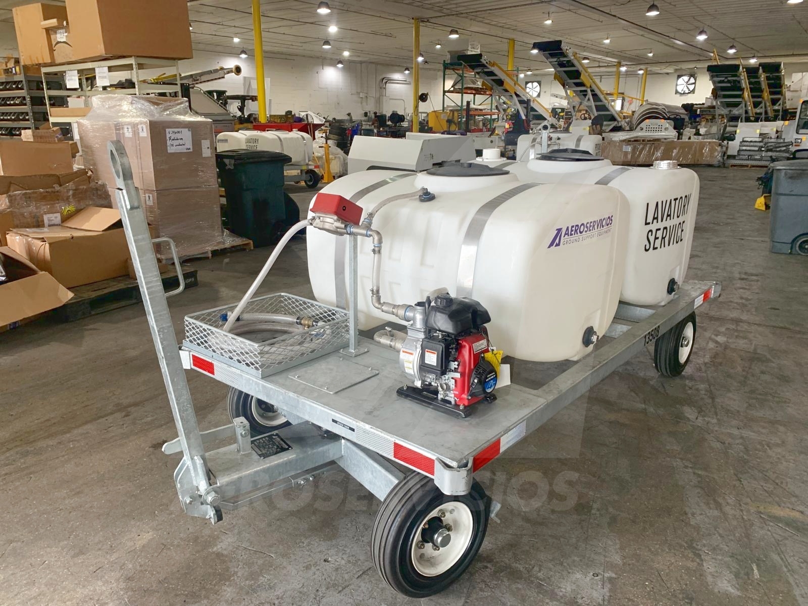 Lavatory Service Cart STD-LC-155-155 Galvanized