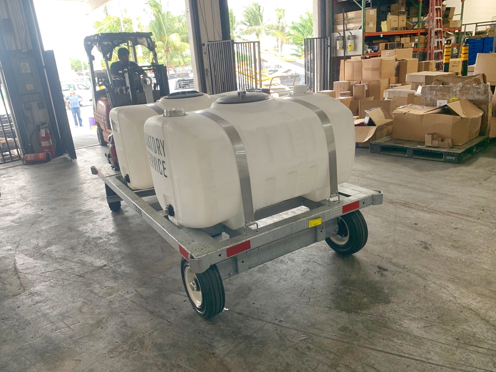 Lavatory Service Cart STD-LC-155-155 Galvanized