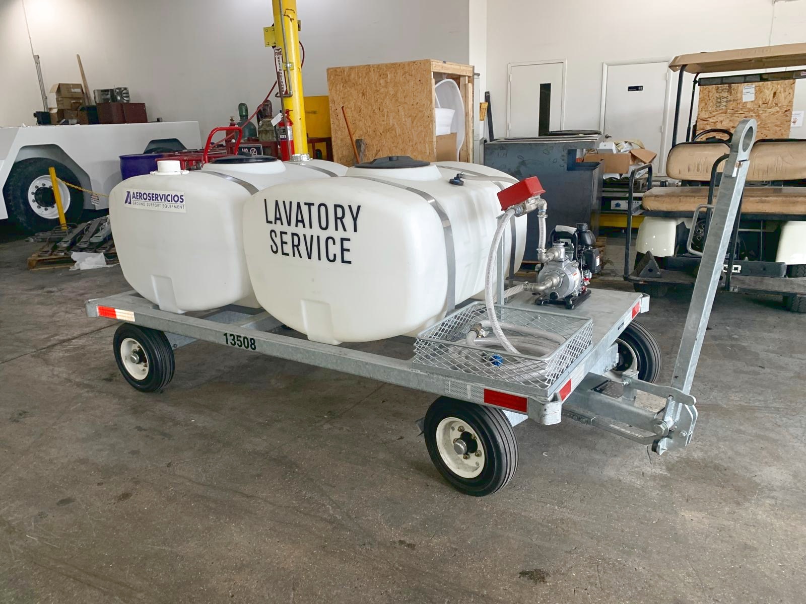 Lavatory Service Cart STD-LC-155-155 Galvanized