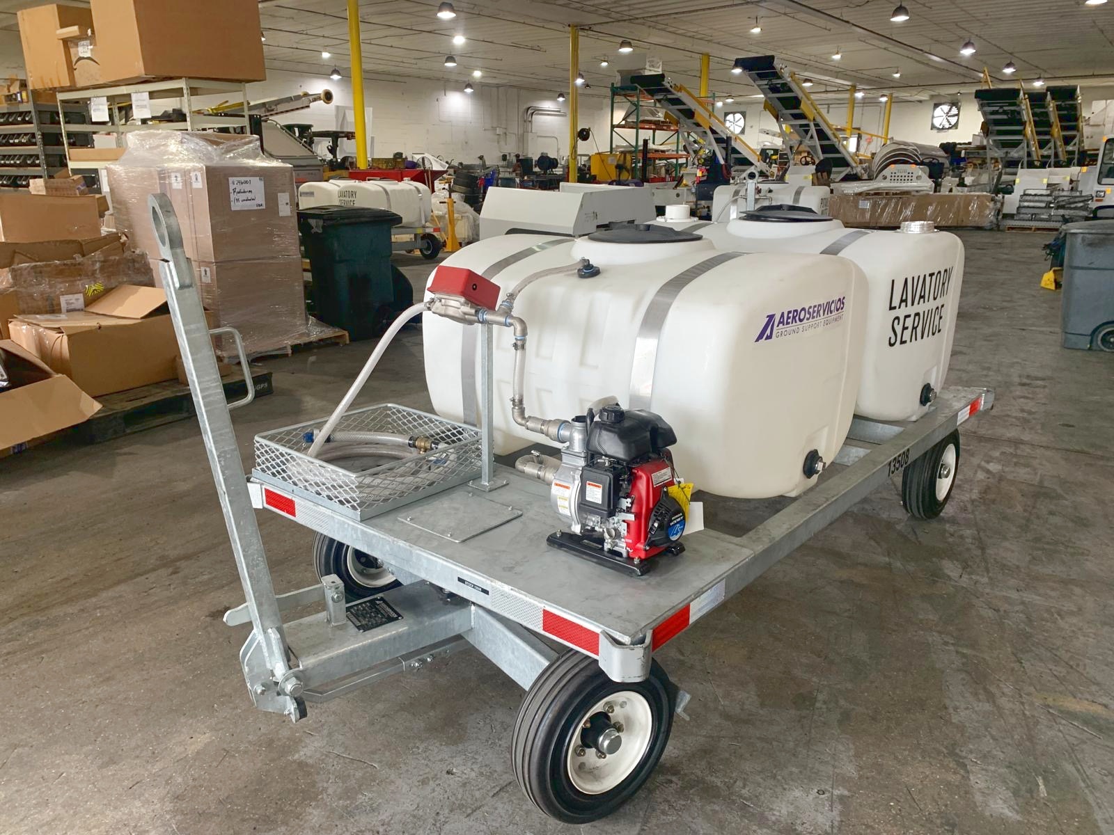 Lavatory Service Cart STD-LC-155-155 Galvanized