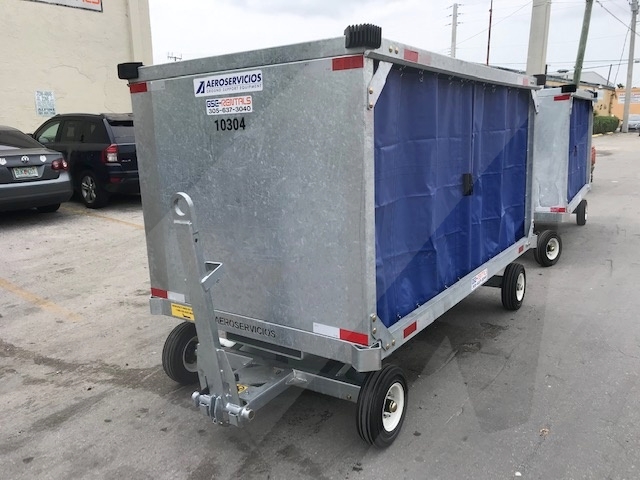 Baggage Carts Closed Iscar BCL-8 Galvanized