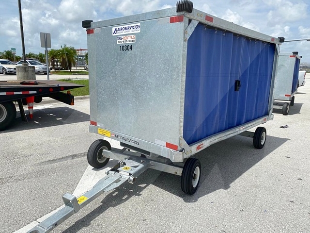 Baggage Carts Closed Iscar BCL-8 Galvanized