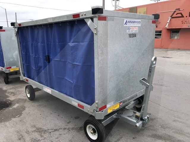 Baggage Carts Closed Iscar BCL-8 Galvanized