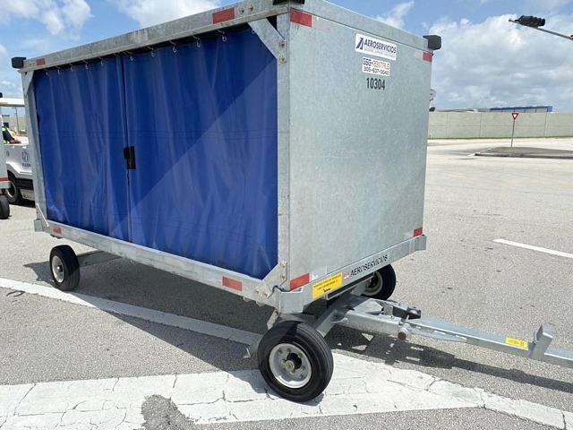 Baggage Carts Closed Iscar BCL-8 Galvanized