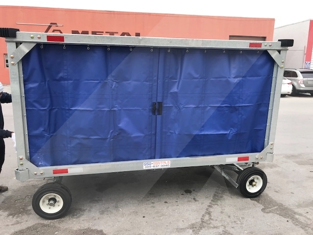 Baggage Carts Closed Iscar BCL-8 Galvanized