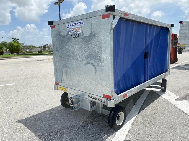 Baggage Carts Closed Iscar BCL-8 Galvanized