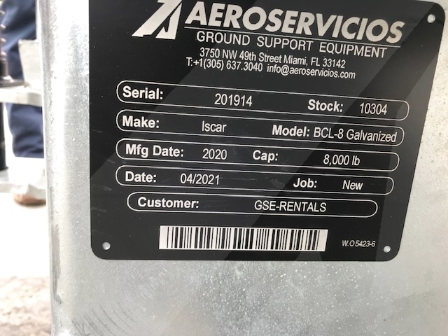 Baggage Carts Closed Iscar BCL-8 Galvanized