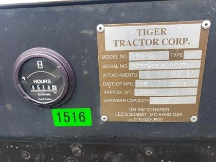 2002 Tiger Tractor Corp. TIG-50
