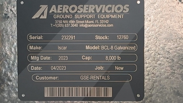 Baggage Carts Closed Iscar BCL-8 Galvanized 2023