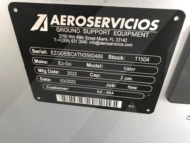 EZ-GO Valor Gas Golf Cart