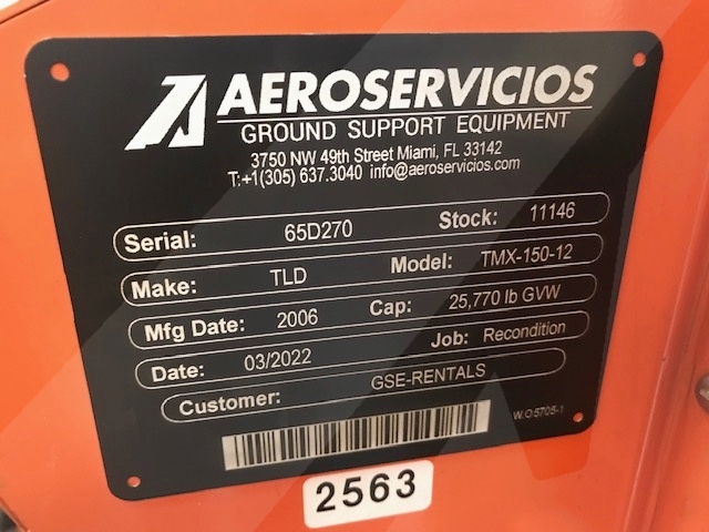 Push Back Tractor TLD TMX-150-12