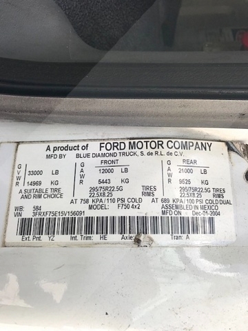 Cabin Service Truck Ford/Tesco F-750/CST 16'