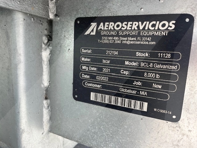 Baggage Carts Closed Iscar BCL-8 Galvanized 2021