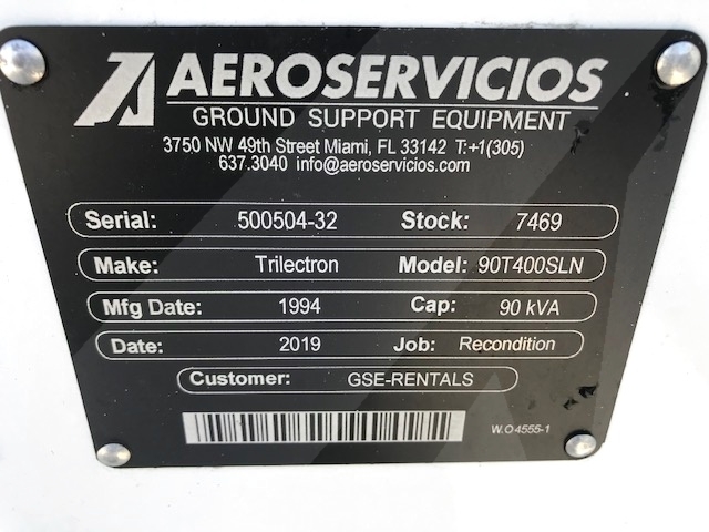 Ground Power Unit Trilectron 90T400SLN - 90 kVA