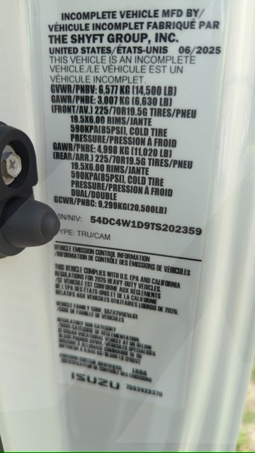 Truck Chassis Isuzu NPR - Gasoline