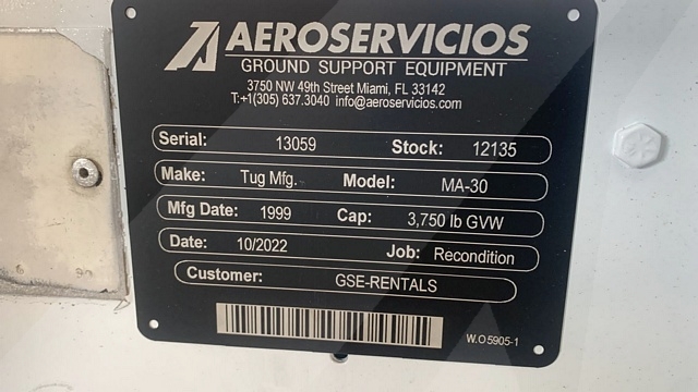 Baggage Tractor Tug MA-30