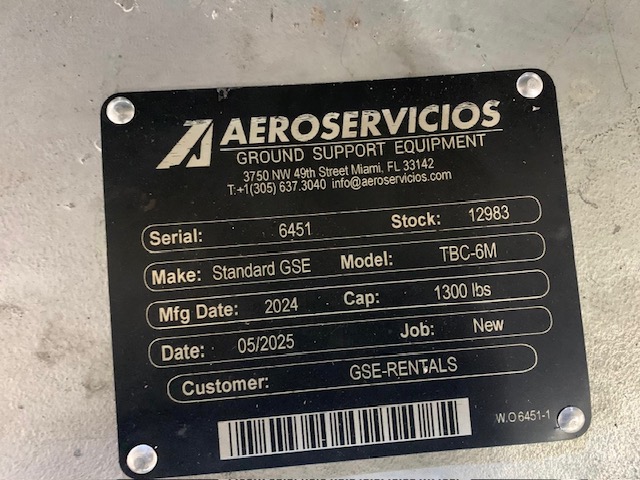 Towable Belt Loader Standard GSE TBC-6M / B737-A321