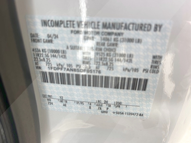 Truck Chassis Ford F-750 2025