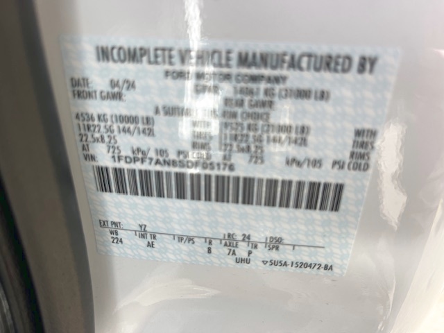 Truck Chassis Ford F-750 2025