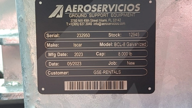 Baggage Carts Closed Iscar BCL-8 Galvanized 2023
