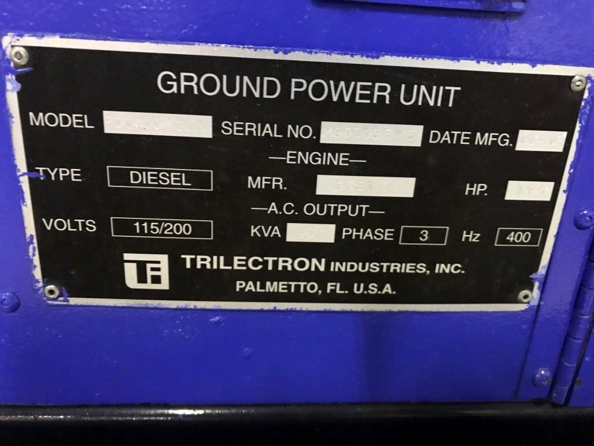 Ground Power Unit Trilectron 90T400SLN- 90 kVA