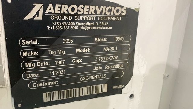 Baggage Tractor Tug MA-30