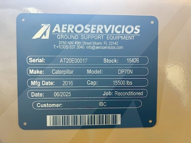 Fork Lift Standard Caterpillar DP70N - 15,500 lbs